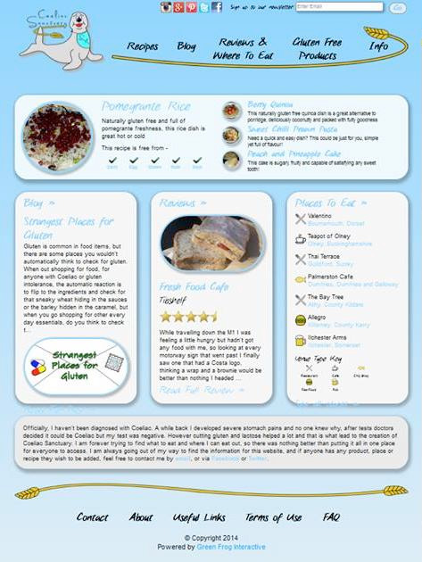 First version of Coeliac Sanctuary, August 2014