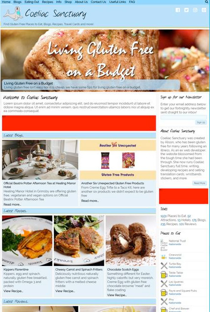 Third version of Coeliac Sanctuary, August 2018